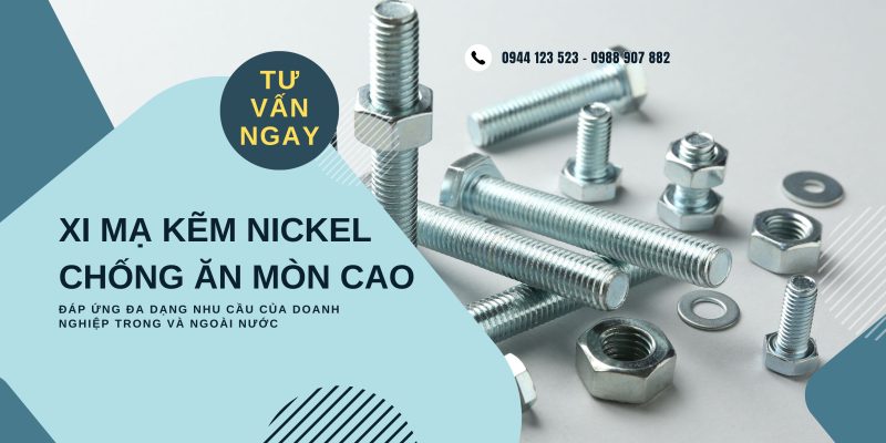 Xi Mạ Kẽm Nickel Chống Ăn Mòn Cao – Giải Pháp Bảo Vệ Kim Loại Hiệu Quả
